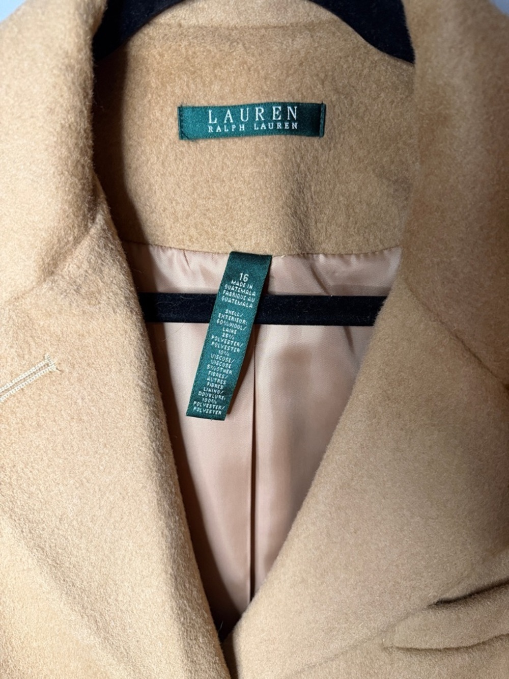 Classic Women’s Camel Wool-Blend Overcoat - Picture 3 of 8